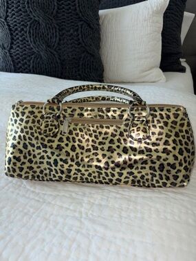 Leopard Print Tote Bag in Gold and Black